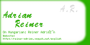 adrian reiner business card